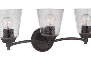 Tyler 3 Light Vanity in Flat Black