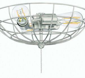 3 Light Cage Bowl LED Light Kit in Brushed Polished Nickel