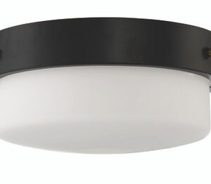 Oak Street 2 Light 13" Flushmount in Flat Black