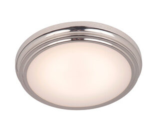 X66 Series 1 Light 13" LED Flushmount in Brushed Polished Nickel