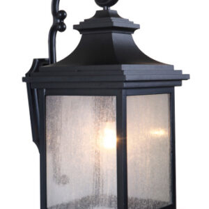 Gentry 1 Light Large Outdoor Wall Lantern in Midnight