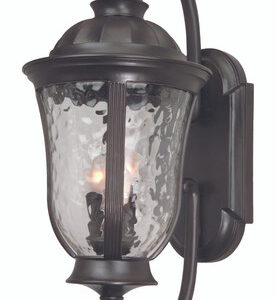 Frances 3 Light Large Outdoor Wall Lantern in Oiled Bronze Outdoor