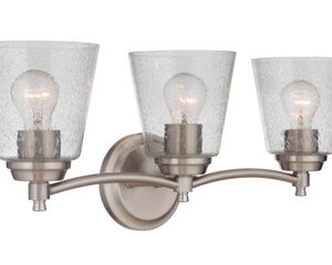 Tyler 3 Light Vanity in Brushed Polished Nickel